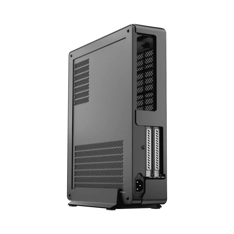Fractal Design Fractal Design Node 202 Black Mini ITX Computer Case, 377 x 82 x 330 mm, 3x Dust filters (CPU, GPU & PSU), Total fan mounts 2x 120 mm in graphics card chamber, 2 x Expansion slots, SFX PSUs up to 130 mm long | CA-NODE-202-BK - thumbnail 1