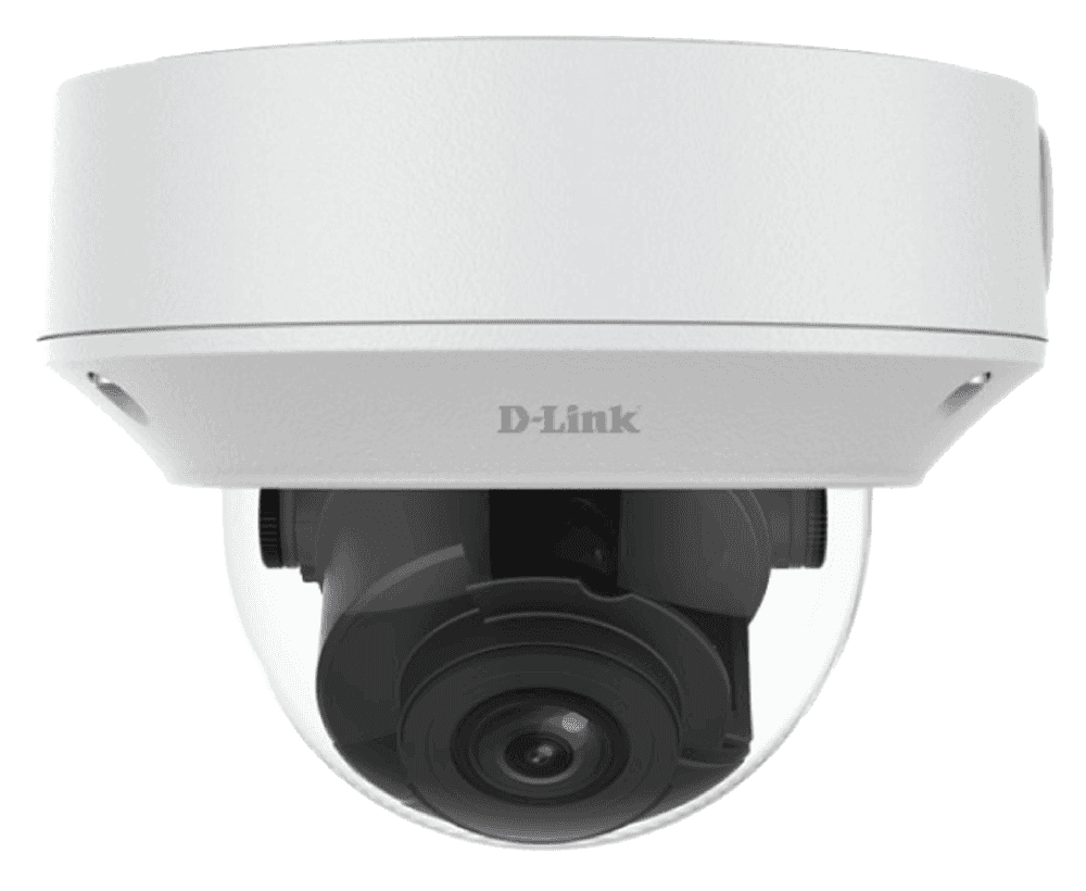D-link D-Link 2MP Varifocal Network Dome Camera, 1/2.7" 2 MP Progressive Scan CMOS sensor, Vari-focal Lens 2.8-12mm, Ultra H.265/H.265/264, MJPEG Video Compression, 10/100 Mbps PoE Port Smart IR Range 30m, Vandal Resistant IK10,IP67 | DCS-F5612 - thumbnail 1