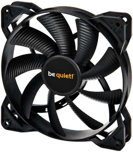 Be Quiet! Pure Wings 2 140mm PWM Case Fans, 9x Airflow-Optimized Fan Blades, 1000 RPM Fan Speed, Up to 104 CFM Airflow, Rifle Bearing Technology, Black | BL040 - thumbnail 1