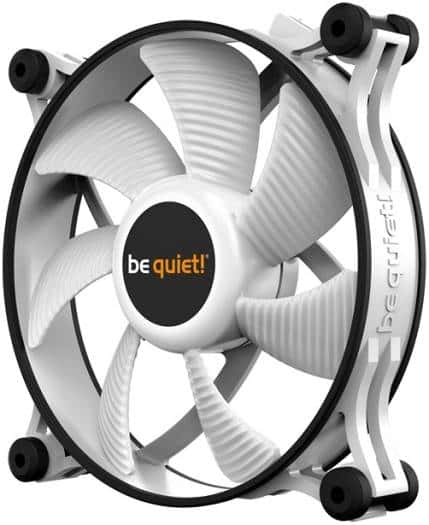 Be quiet! Be Quiet! Shadow Wings 2 120mm PWM Case Fan, 1100 RPM Fan Speed, 65 CFM Airflow, Airflow-Optimized Fan Blades, Rubberized Fan Frame, Rifle Bearing Technology, White | BL089 - thumbnail 2
