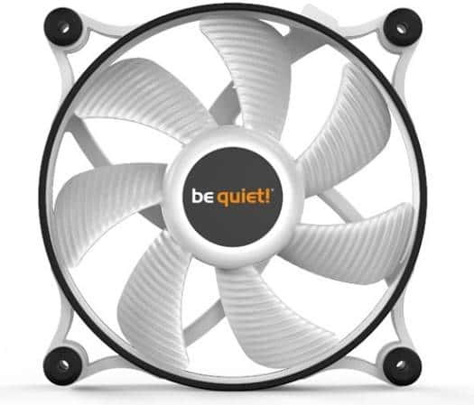 Be quiet! Be Quiet! Shadow Wings 2 120mm PWM Case Fan, 1100 RPM Fan Speed, 65 CFM Airflow, Airflow-Optimized Fan Blades, Rubberized Fan Frame, Rifle Bearing Technology, White | BL089 - thumbnail 1