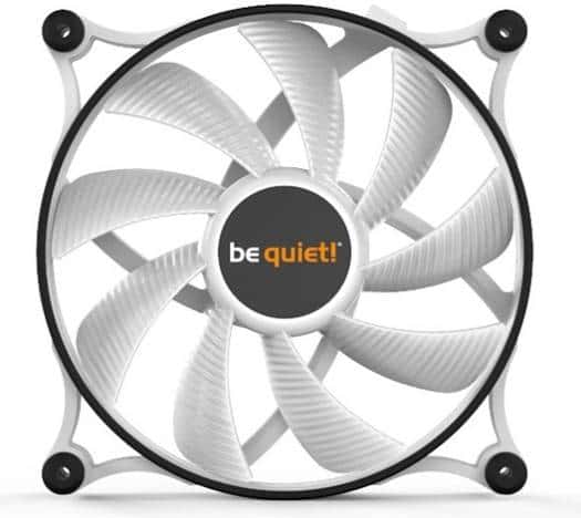 Be quiet! Be Quiet! Shadow Wings 2 140mm PWM Case Fan, 900 RPM Fan Speed, 85 CFM Airflow, Airflow-Optimized Fan Blades, Rubberized Fan Frame, Rifle Bearing Technology, White | BL091 - thumbnail 1