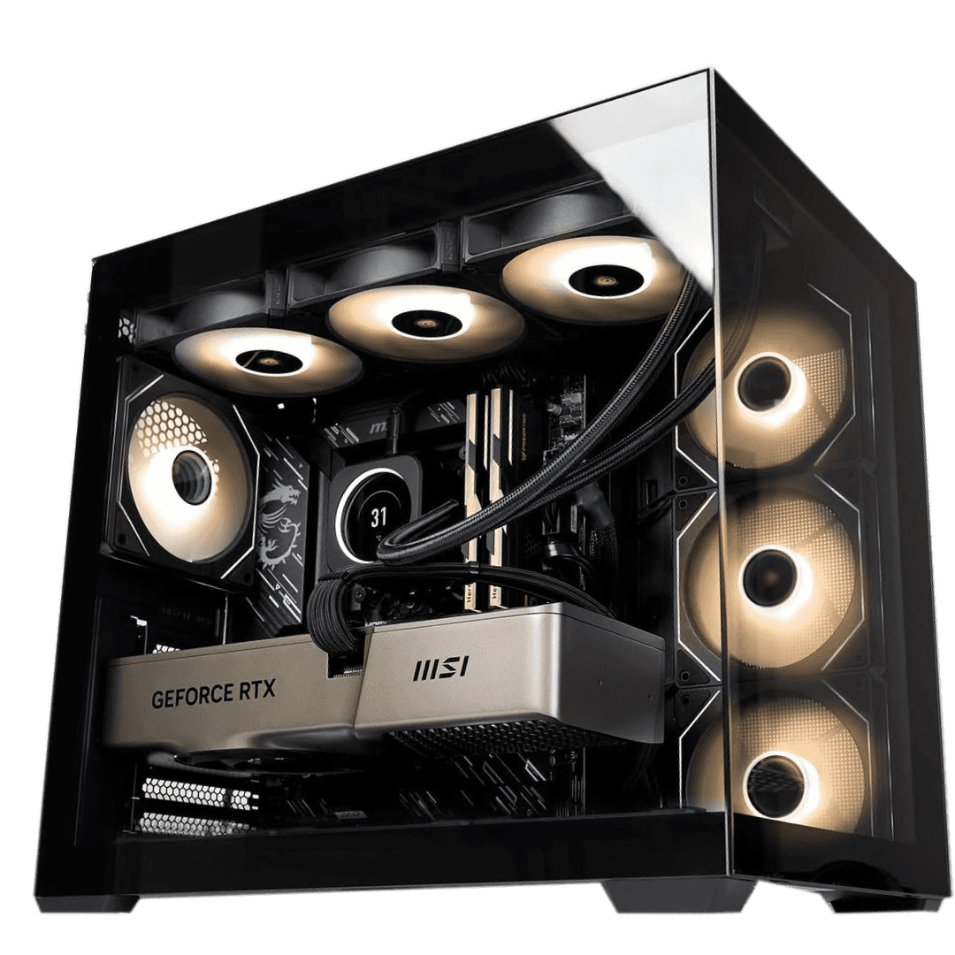 MSI MSI Powered Gaming & Content Creation PC, Core i9-14900K 14th Gen, Trio GeForce RTX 5070 Ti OC 16GB DDR7, 64GB (2x32GB) DDR5, 2TB NVMe,  AIO Cooler, 850W - thumbnail 1
