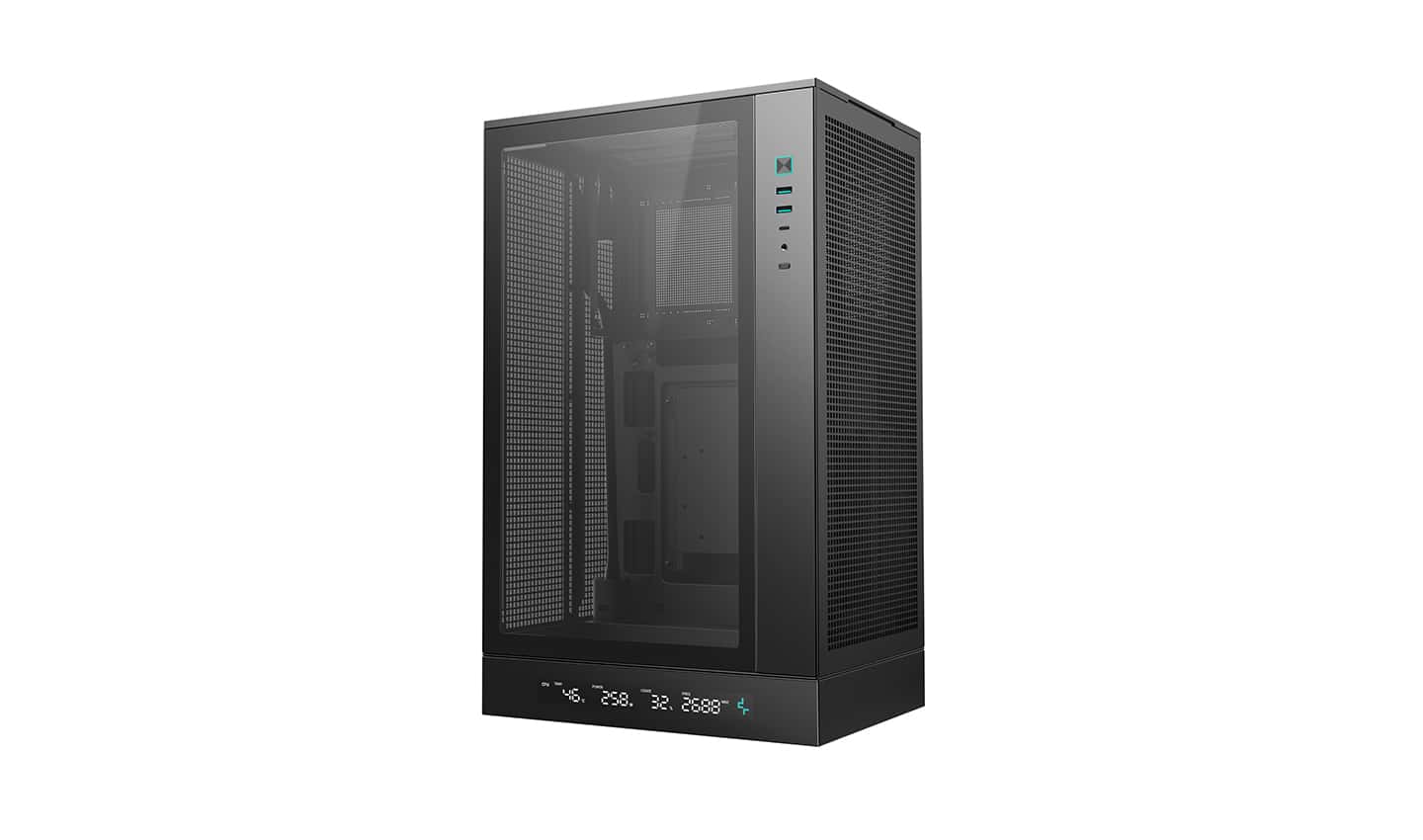 DEEPCOOL Deepcool CH270 DIGITAL Mini-tower Case, Tempered Glass, Motherboard Support Upto Micro-ATX (Rear Connector), 360mm Radiator Supports, Full Mesh Panel, ATX PS2 Support, Black | R-CH270-BKNDM0-G-1 - thumbnail 9