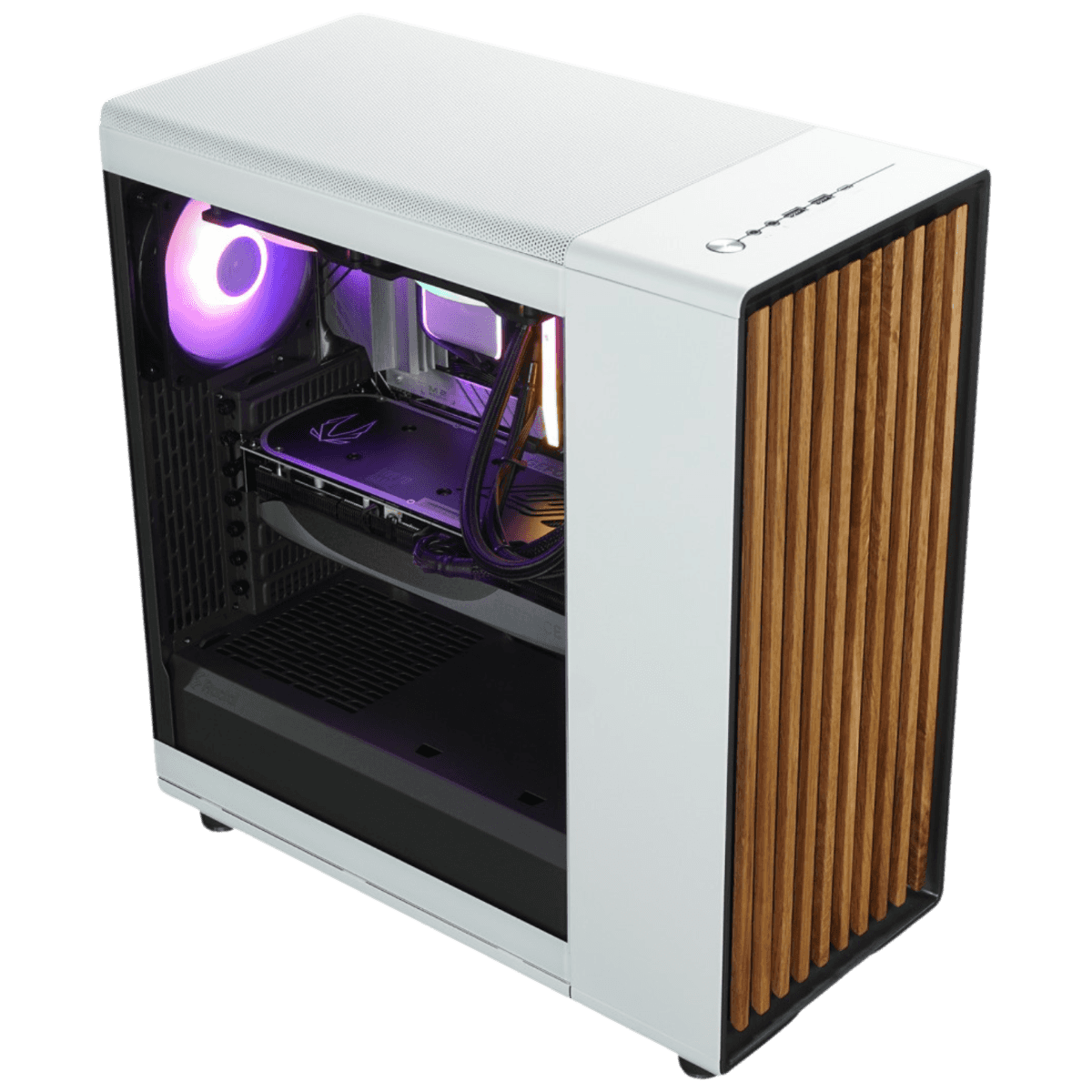 Nanotech White Wood PC Extreme Gaming PC - AMD Ryzen 9 7950X3D 16 Cores 32 Threads, NVIDIA RTX 4080 16GB, 64GB DDR5 RAM 6000MHz, 2TB SSD Gen 4, 1000W 80 Plus Gold PSU, 360mm Liquid Cooler, Wi-Fi + BT - thumbnail 3