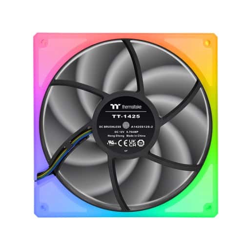 Thermaltake Thermaltake TOUGHFAN 14 RGB High Static Pressure 140mm Radiator Fan (Case Fan), TT Premium Edition (3-Fan Pack), White | CL-F136-PL14SW-A - thumbnail 1