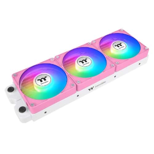 Thermaltake CT120 EX Reverse ARGB Sync PC Cooling Fan Pink (3-Fan Pack), PWM 500 ~ 2000 R.P.M, 65.82 CFM Air Flow, 1.87 mm-H2O Air Pressure, Hydraulic Bearing, MagForce 2.0  | CL-F225-PL12PK-A thumbnail 4