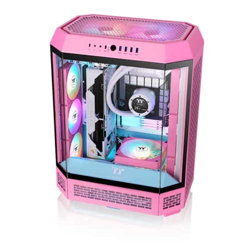 Thermaltake CT120 EX ARGB Sync PC Cooling Fan Pink (3-Fan Pack), PWM 500 ~ 2000 R.P.M, 68 CFM Air Flow, 2.95 mm-H2O Air Pressure, Hydraulic Bearing, MagForce 2.0  | CL-F219-PL12PK-A thumbnail 3