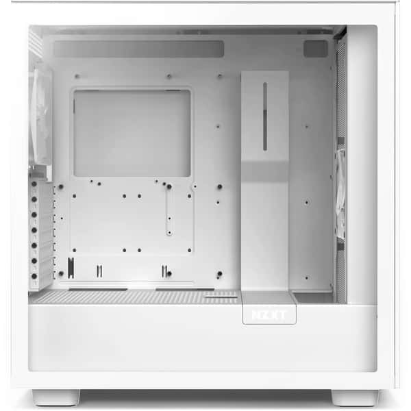 NZXT NZXT H7 Base Edition ATX Mid Tower Case, 3 x 120mm Top Fan Support, Up To 360mm Radiator Support, 7 PCI Expansion Slots, 2.5'' / 3.5'' Drive Bays, Tempered Glass Material, White | CM-H71BW-01 - thumbnail 1