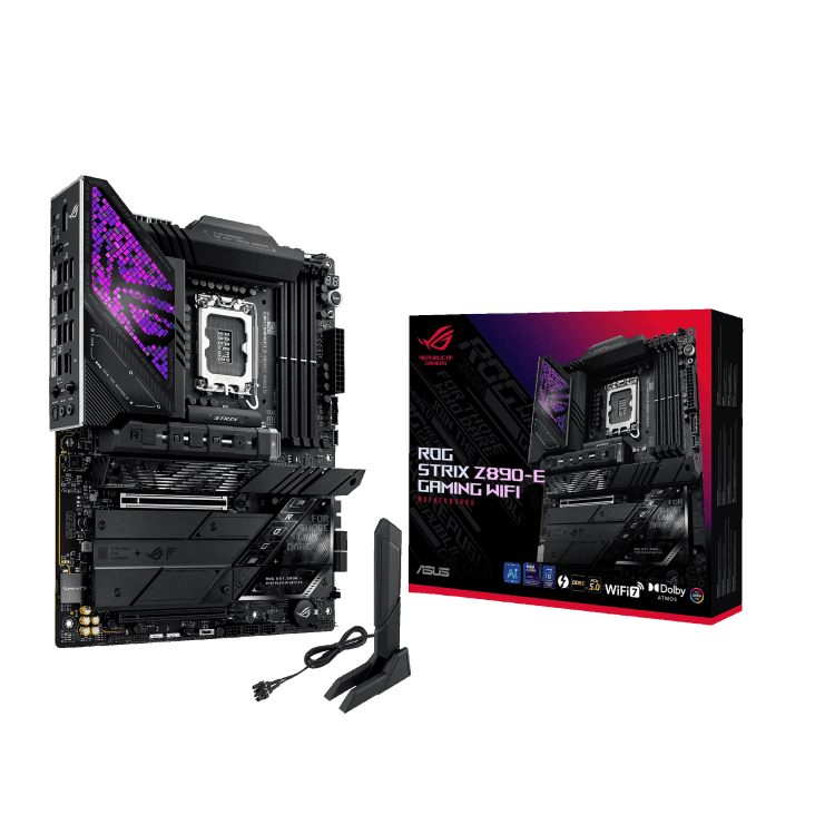 Asus Intel Core Ultra 9 285K Processor X ROG STRIX Z890-E GAMING WIFI Motherboard | Ultra Series Combo - thumbnail 1