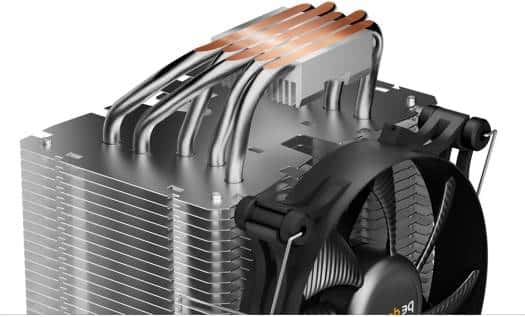 Be quiet! Be Quiet! Shadow Rock 3 CPU Cooler, Shadow Wings 2 120mm PWM High-Speed Fan, 1600 RPM Fan Speed, 65 CFM Airflow, 5x 6mm Nickle-Plated Copper Heat Pipes, HDT technology, Silver / Black | BK004 - thumbnail 6