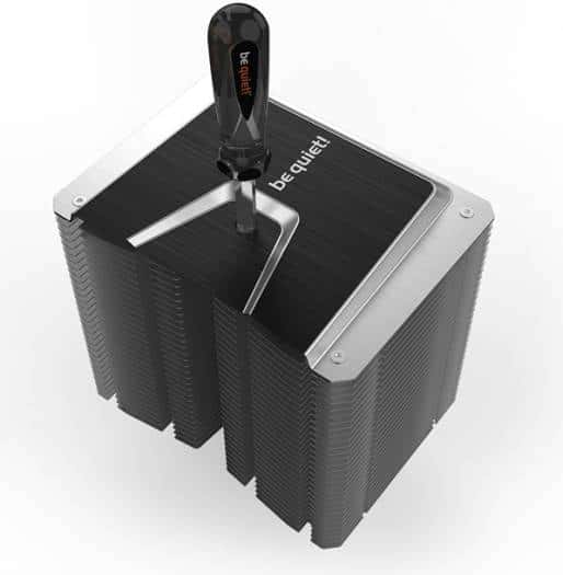 Be quiet! Be Quiet! Shadow Rock 3 CPU Cooler, Shadow Wings 2 120mm PWM High-Speed Fan, 1600 RPM Fan Speed, 65 CFM Airflow, 5x 6mm Nickle-Plated Copper Heat Pipes, HDT technology, Silver / Black | BK004 - thumbnail 1