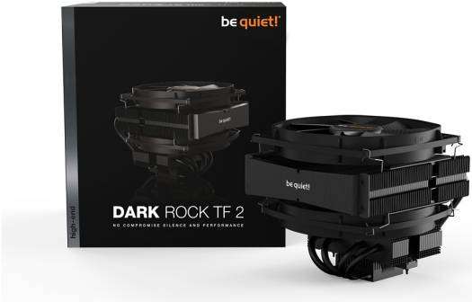 Be quiet! Be Quiet! Dark Rock TF 2 CPU Cooler, Silent Wings 3 & Silent Wings 135mm PWM Fan, 1400 RPM Fan Speed, Up to 101.09 CFM Airflow, 6x High-Performance 6mm Heat Pipes, Black | BK031 - thumbnail 2