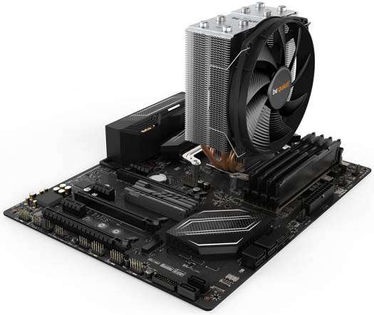 Be quiet! Be Quiet! Shadow Rock Slim 2 CPU Cooler, 135mm Silence-Optimized Be Quiet! Fan, 1400 RPM Fan Speed, 4x High-Performance 6mm Heat Pipes, HDT Technology, Black | BK032 - thumbnail 2