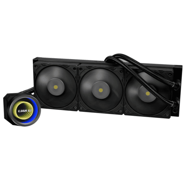 LIAN LI Lian Li Galahad II Trinity Performance AIO Liquid CPU Cooler, 360mm Radiator, 4200RPM, Double Wave Fins, Up to 109.6CFM Airflow & 3000RPM, Black | GA2P36B - thumbnail 1