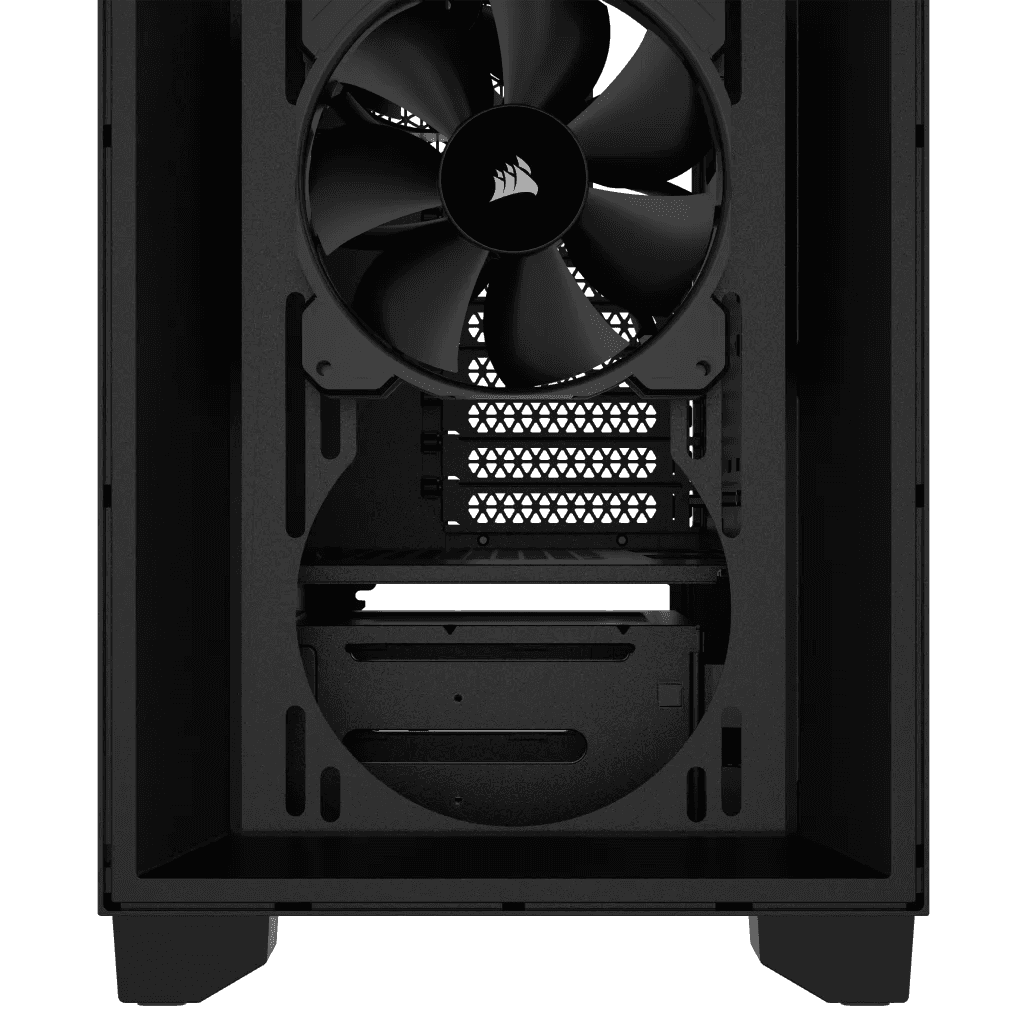Corsair 3000D AIRFLOW Mid-Tower PC Case,  Tempered Glass, 2x Pre Fitted SP120 fans, 4x Drive Bays, 7x Expansion Slots, Airflow Optimized Front Panel, Black | CC-9011251-WW thumbnail 11