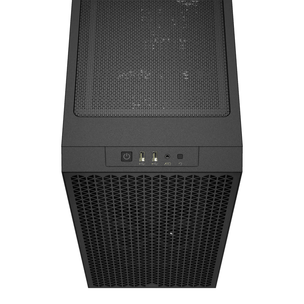 Corsair Corsair 3000D AIRFLOW Mid-Tower PC Case,  Tempered Glass, 2x Pre Fitted SP120 fans, 4x Drive Bays, 7x Expansion Slots, Airflow Optimized Front Panel, Black | CC-9011251-WW - thumbnail 2