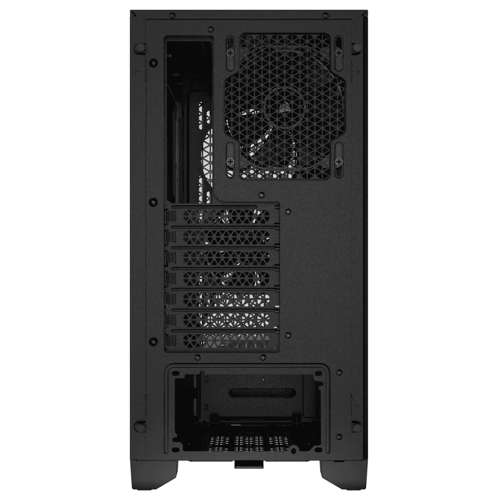Corsair Corsair 3000D AIRFLOW Mid-Tower PC Case,  Tempered Glass, 2x Pre Fitted SP120 fans, 4x Drive Bays, 7x Expansion Slots, Airflow Optimized Front Panel, Black | CC-9011251-WW - thumbnail 3
