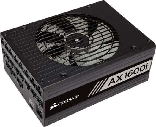 Corsair Corsair AX1600i Digital ATX Power Supply, 1600 Watt Fully-Modular PSU (UK),  Fluid Dynamic Bearing,  100,000 hours, 80 PLUS Efficiency Titanium | CP-9020087-UK - thumbnail 5