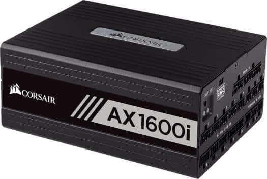 Corsair Corsair AX1600i Digital ATX Power Supply, 1600 Watt Fully-Modular PSU (UK),  Fluid Dynamic Bearing,  100,000 hours, 80 PLUS Efficiency Titanium | CP-9020087-UK - thumbnail 3