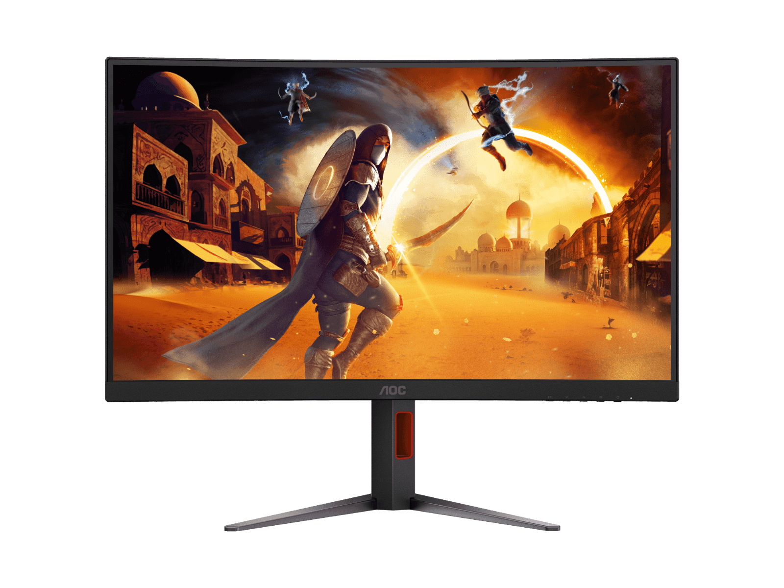 AOC AOC CQ27G4 Curved Gaming Monitor, 27" VA Display, QHD Resolution, 180Hz, 0.5ms (MPRT), Adaptive Sync, Low Input Lag, 16.7m Color Display, Black | CQ27G4/89 - thumbnail 1