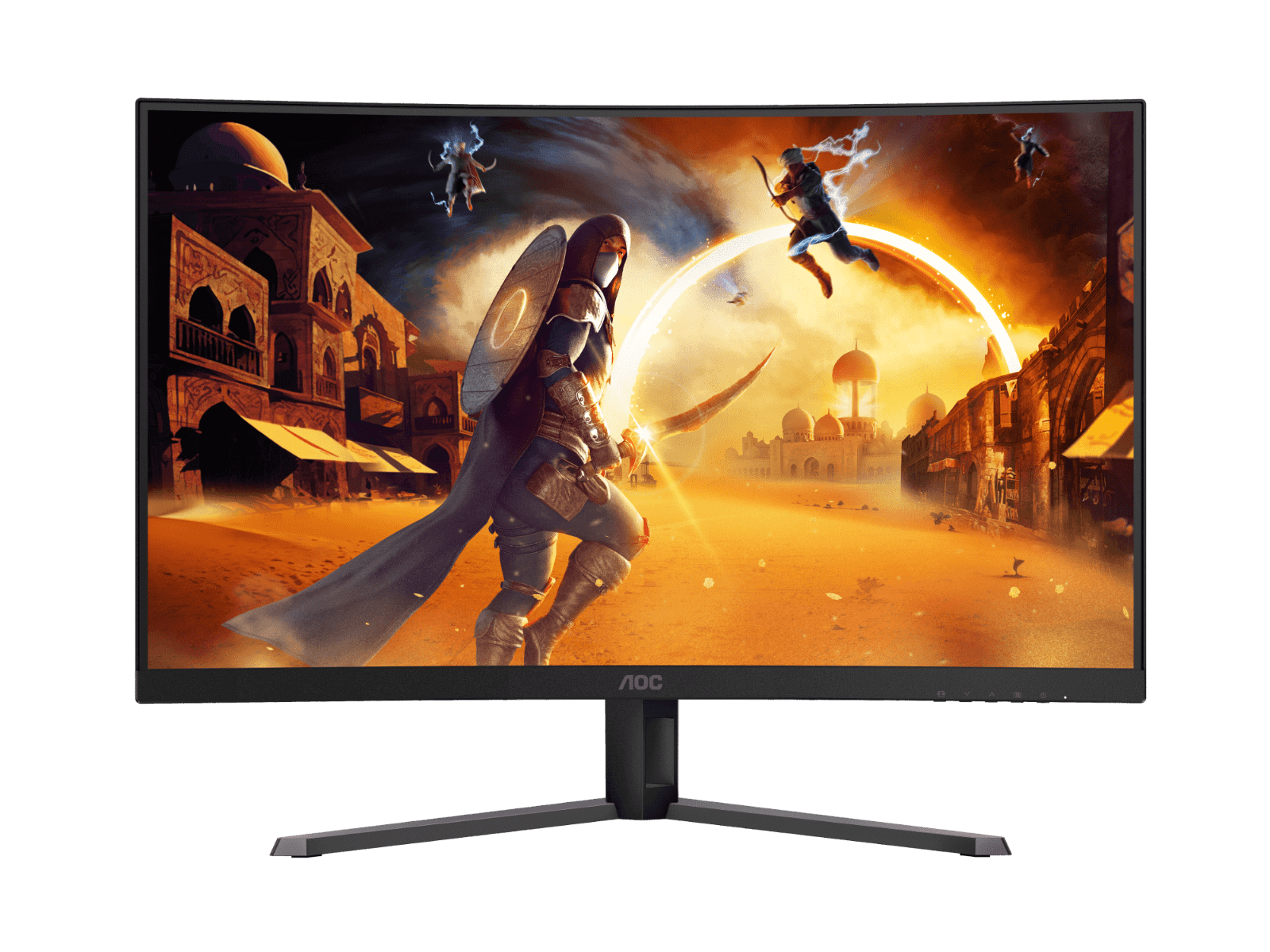 AOC AOC CQ32G4E 31.5" QHD Curved 1500R Gaming Monitor, 2K 2560 ?? 1440 (QHD), VA / 1500R, 1ms (MPRT), 180Hz, HDR Mode, FreeSync Premium, HDMI, DP, Black - thumbnail 5