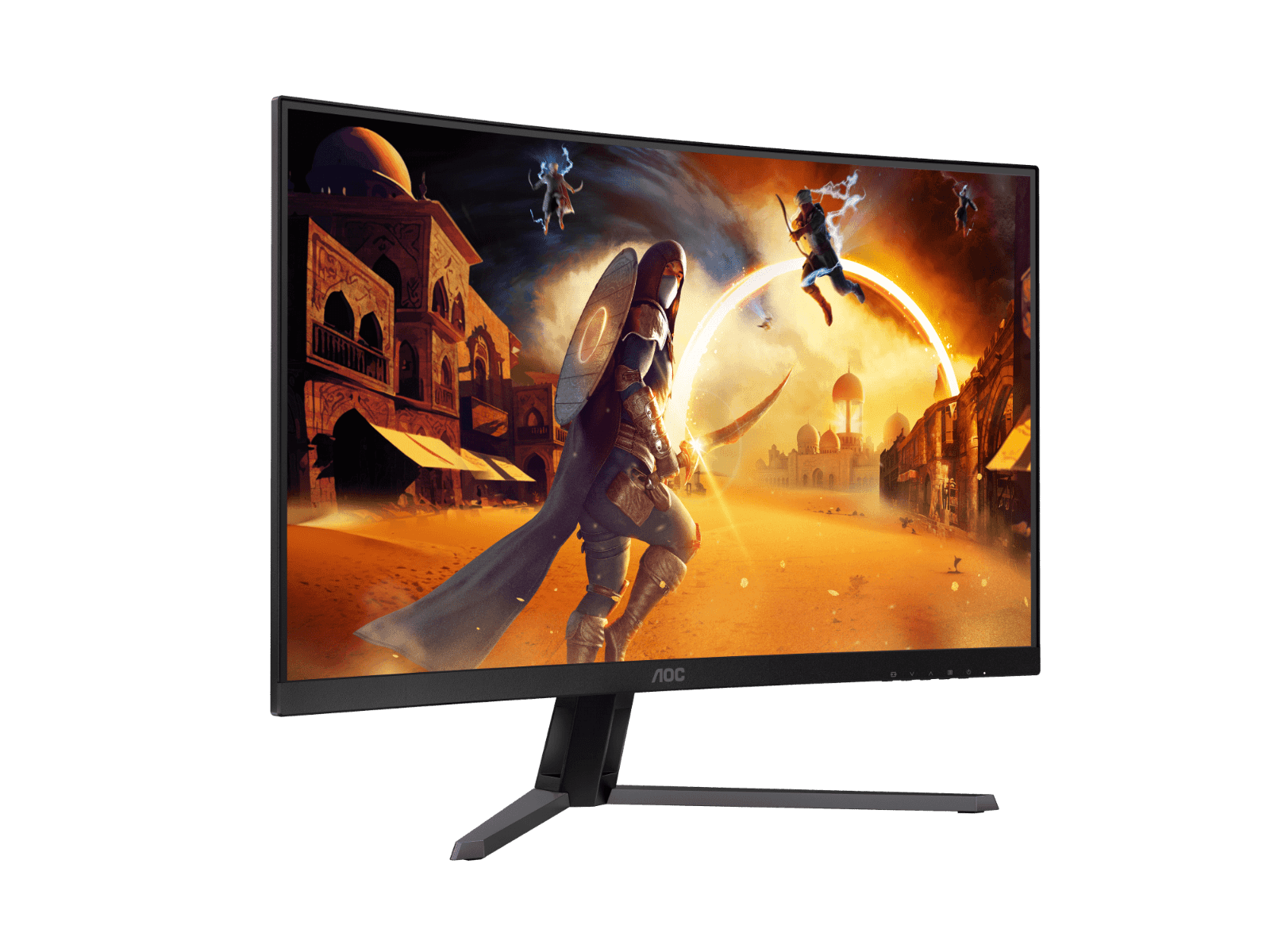 AOC AOC CQ32G4E 31.5" QHD Curved 1500R Gaming Monitor, 2K 2560 ?? 1440 (QHD), VA / 1500R, 1ms (MPRT), 180Hz, HDR Mode, FreeSync Premium, HDMI, DP, Black - thumbnail 7