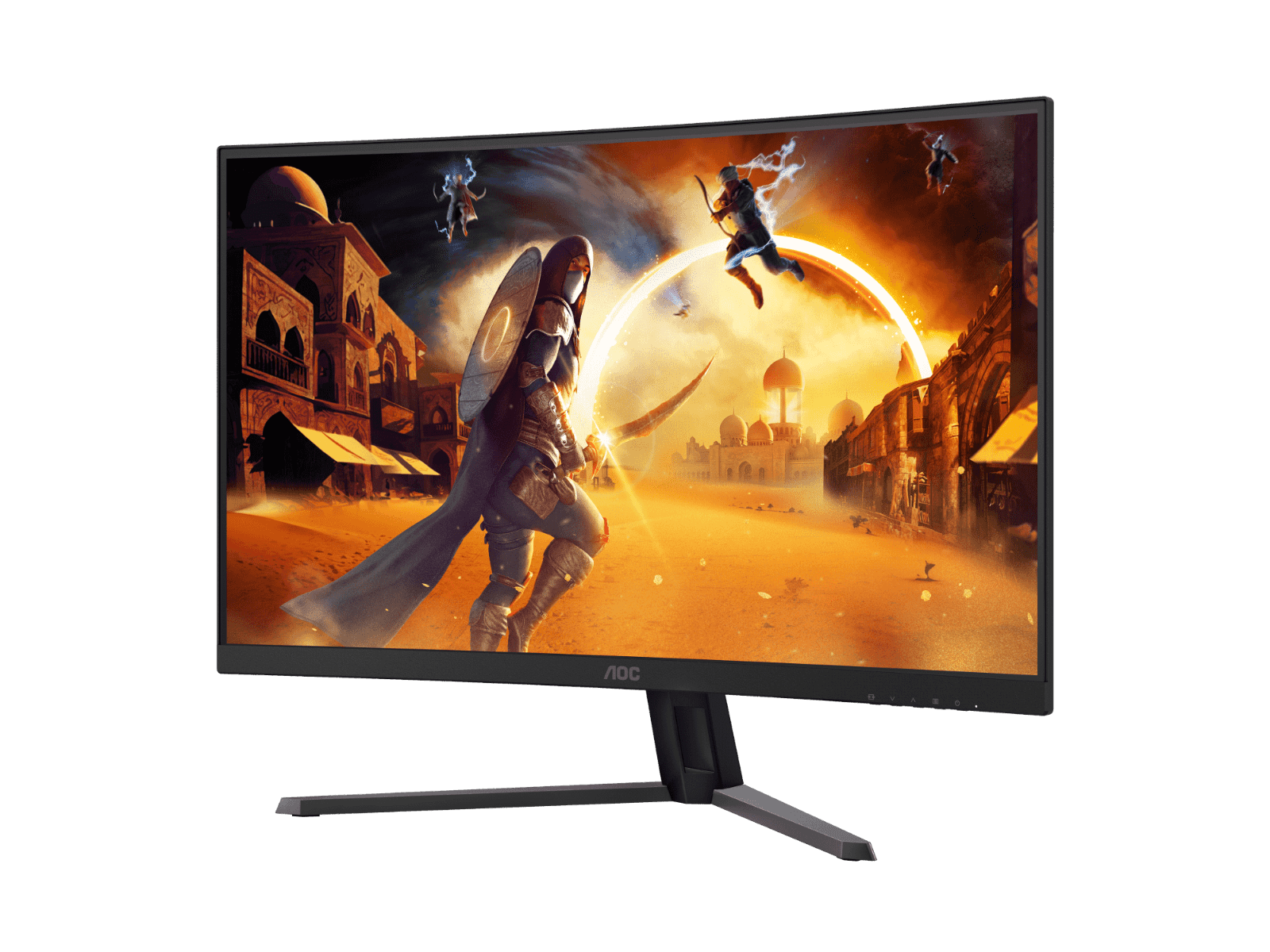 AOC AOC CQ32G4E 31.5" QHD Curved 1500R Gaming Monitor, 2K 2560 ?? 1440 (QHD), VA / 1500R, 1ms (MPRT), 180Hz, HDR Mode, FreeSync Premium, HDMI, DP, Black - thumbnail 8