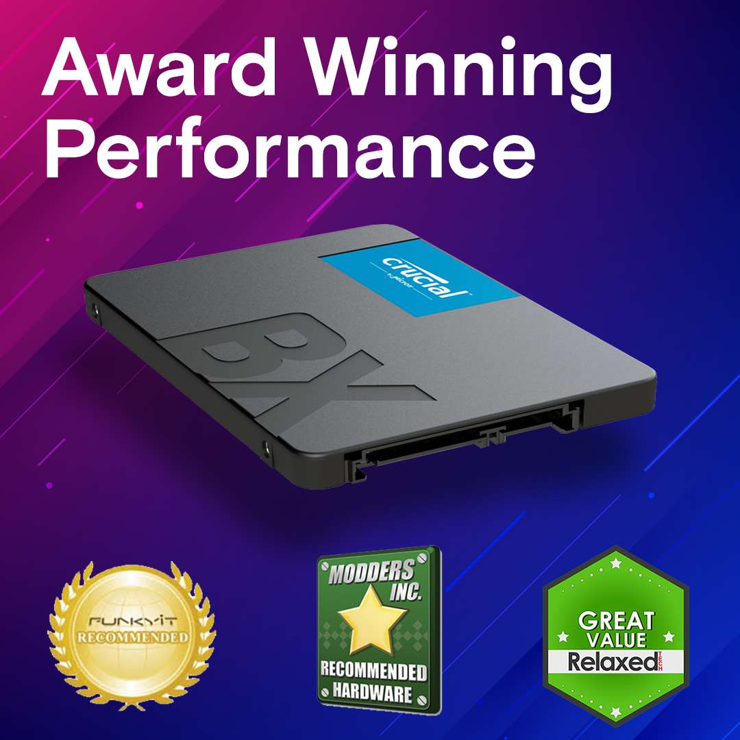 Crucial Crucial BX500 2TB 3D NAND SATA 2.5-inch SSD, Sequential read/write speeds of 540/500MB/s, Over 45x more energy efficient than a typical hard drive | CT2000BX500SSD1 - thumbnail 5
