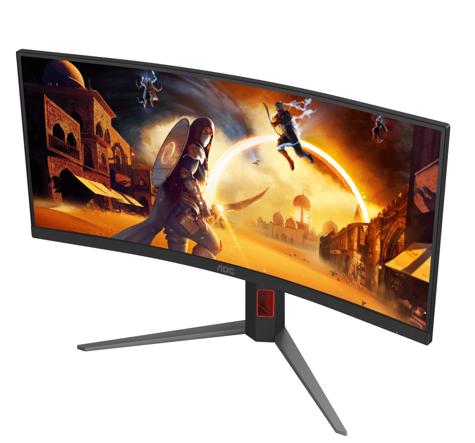 AOC CU34G4Z 34" WQHD Curved Gaming Monitor, WQHD 3440??1440 Fast VA, 0.3ms MPRT, 240 Hz, 1500R, DisplayHDR 400, Low Blue Light, HDMI 2.1, DP 1.4, Height Adjustable thumbnail 7