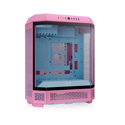 Thermaltake Thermaltake The Tower 600 Bubble Pink ATX Mid Tower Case, Supports Hidden-Connector Motherboard, 3x Tempered Glass, Supports 420mm AIO | CA-1Z1-00MAWN-00 - thumbnail 3