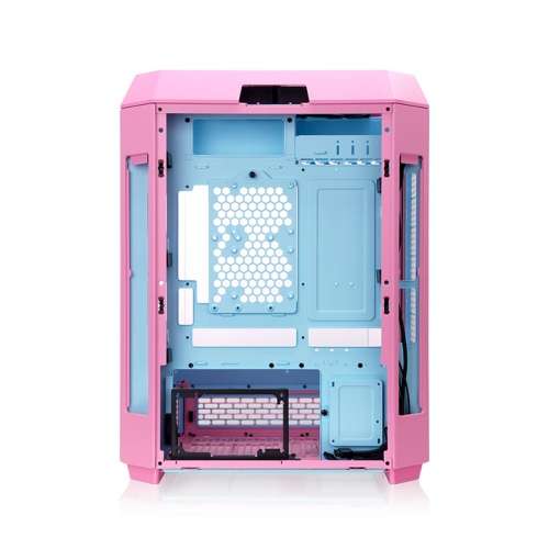 Thermaltake Thermaltake The Tower 600 Bubble Pink ATX Mid Tower Case, Supports Hidden-Connector Motherboard, 3x Tempered Glass, Supports 420mm AIO | CA-1Z1-00MAWN-00 - thumbnail 5