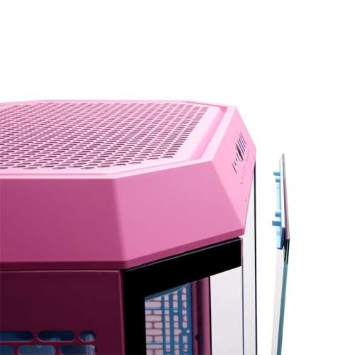 Thermaltake Thermaltake The Tower 600 Bubble Pink ATX Mid Tower Case, Supports Hidden-Connector Motherboard, 3x Tempered Glass, Supports 420mm AIO | CA-1Z1-00MAWN-00 - thumbnail 4