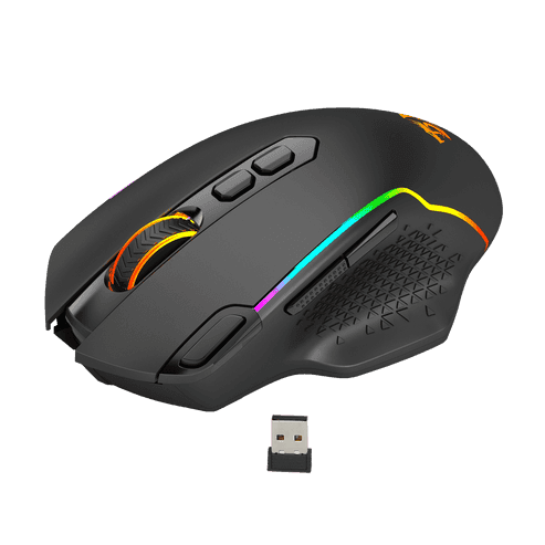 Redragon TAIPAN PRO M810 PRO Wireless Gaming Mouse, 2.4Ghz wireless and USB-C wired mode, 8 Programmable Buttons, Adjustable DPI to 12000, 1000Hz Polling Rate | M810RGB-PRO thumbnail 2