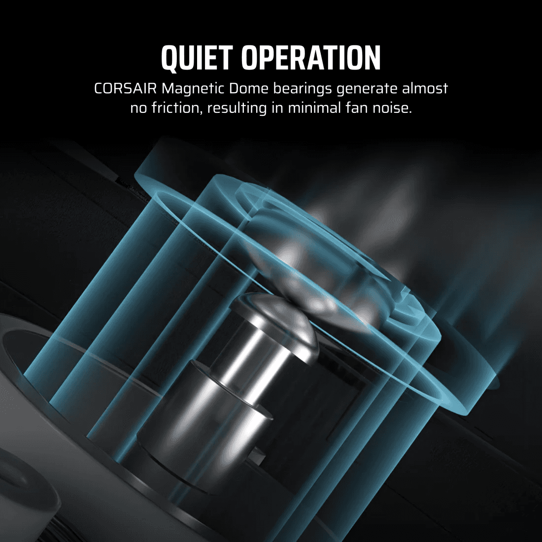 Corsair iCUE LINK LX120-R RGB 120mm PWM Reverse Black RGB Case Fans Starter Kit, Magnetic Dome Bearing | CO-9051050-WW thumbnail 8