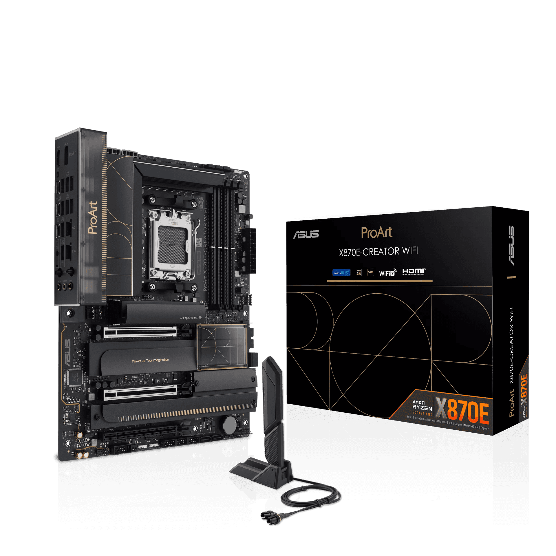 Nanotech ASUS ProArt X870E-Creator WiFi Motherboard & AMD Ryzen 9 9950X3D2 Processor Combo Deal, Ultimate AM5 Content Creation Workstation Bundle - thumbnail 3