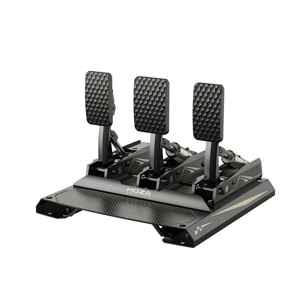 MOZA MOZA MRS066 CRP2 Load Cell Pedals Throttle & Brake Set, 200kg Load Cell, Aerospace Aluminum & Carbon Fiber, 15-Bit Precision - thumbnail 5