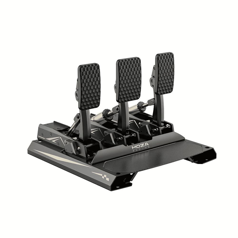 MOZA MOZA MRS066 CRP2 Load Cell Pedals Throttle & Brake Set, 200kg Load Cell, Aerospace Aluminum & Carbon Fiber, 15-Bit Precision - thumbnail 3