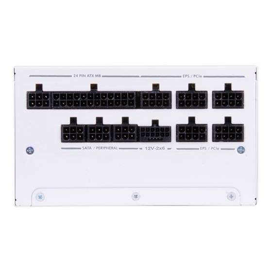 Silverstone SILVERSTONE DA1000R 1000W WHITE CYBENETICS GOLD POWER SUPPLY ,ATX 3.0, PCIE 5.0, FULL MODULAR, SST-DA1000R-GM-WWW - thumbnail 4