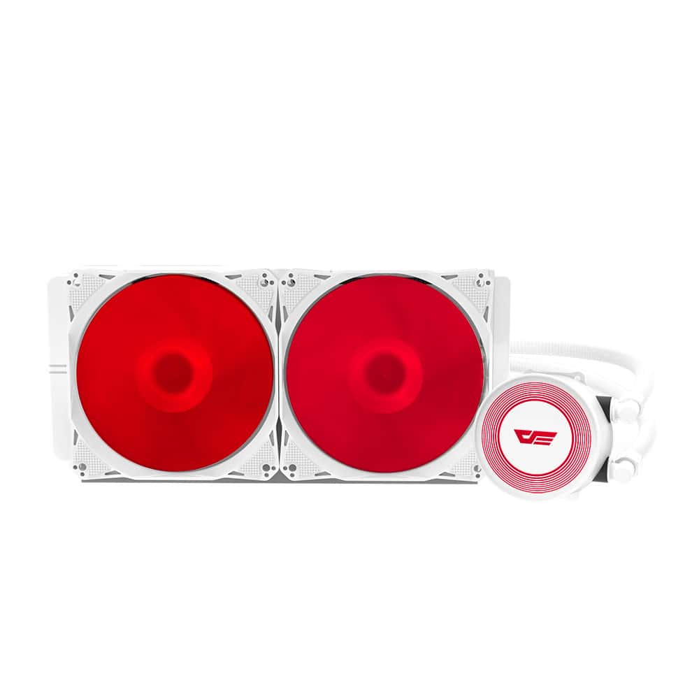 Darkflash darkFlash Aura DA-240 ARGB 240mm AIO Liquid CPU Cooler, White Edition, Dual 120mm PWM Fans - thumbnail 9