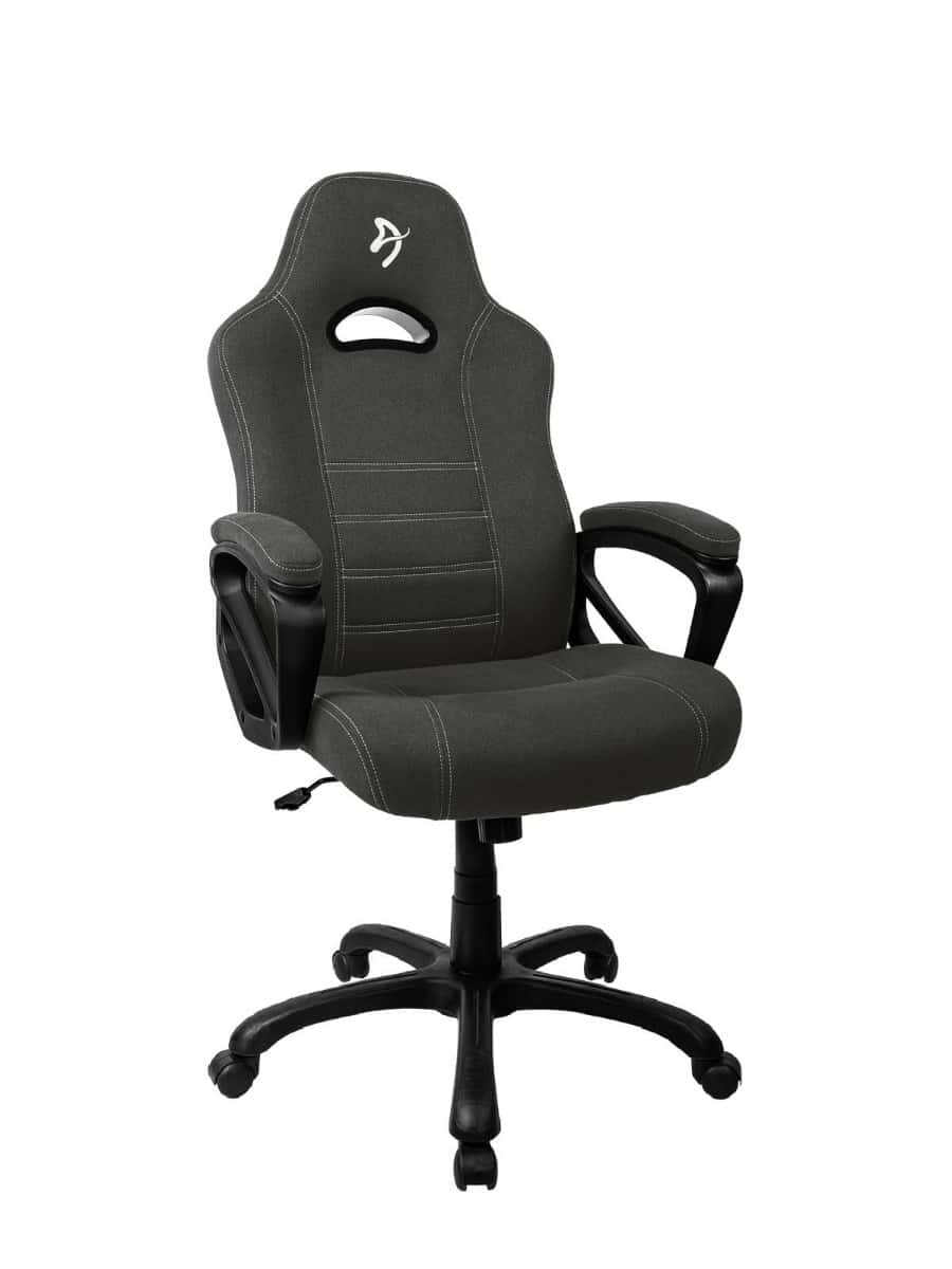 Arozzi Arozzi Enzo Woven Fabric Ergonomic Computer Gaming/Office Chair with Swivel, Tilt, Rocker, and Adjustable Height, Black Grey | ENZO-WF-BKGY - thumbnail 3