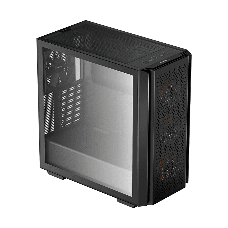 DEEPCOOL DeepCool CG560 Mid-Tower Case, ABS+SPCC+Tempered Glass, 5x Drive Bays, 7x Expansion Slots, Motherboard Support Upto E-ATX, Black | R-CG560-BKAAE4-G-1 - thumbnail 3