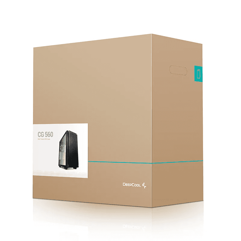 DEEPCOOL DeepCool CG560 Mid-Tower Case, ABS+SPCC+Tempered Glass, 5x Drive Bays, 7x Expansion Slots, Motherboard Support Upto E-ATX, Black | R-CG560-BKAAE4-G-1 - thumbnail 5