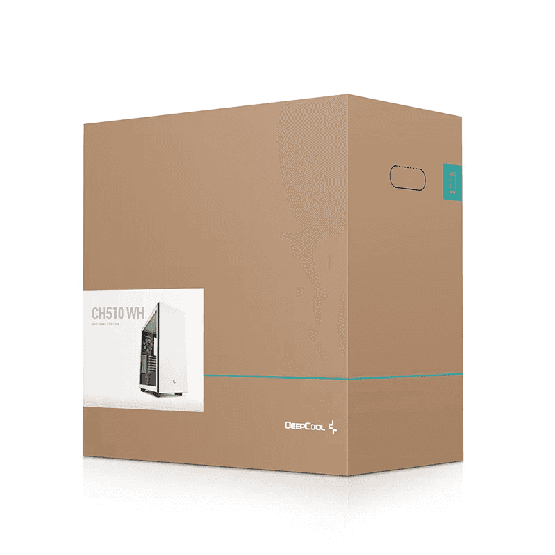 DEEPCOOL DeepCool CH510 WH Mid-tower ATX case, ABS+SPCC+Tempered Glass, 1x Pre-Installed Fans, 5x Drive Bays, 7x Expansion Slots, Motherboard Support Upto E-ATX, White | CH510-WHNNE1-G-1 - thumbnail 6