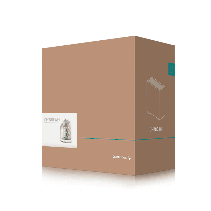 DEEPCOOL DeepCool CH780 WH Premium ATX+ case, ABS+SPCC+Tempered Glass, 1x Pre-Installed Fans, 5x Drive Bays, 3x Expansion Slots, Motherboard Support Up to E-ATX, White | R-CH780-WHADE41-G-1 - thumbnail 6