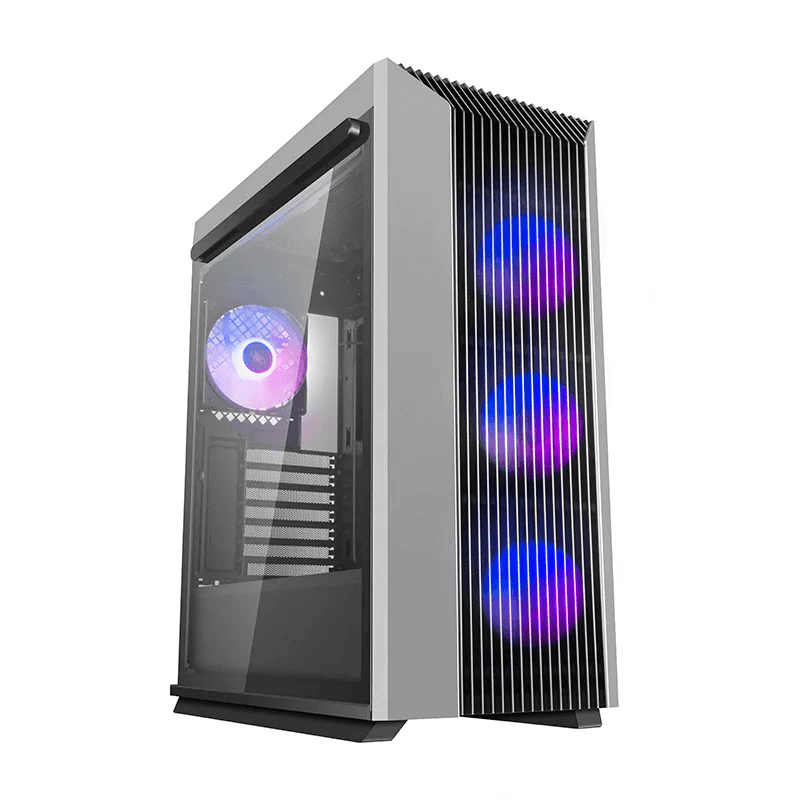 DEEPCOOL DeepCool CL500 ADD-RGB 4F Mid-Tower ATX Case, Magnetic Side Panel with Tempered Glass with 120mm 4 A-RGB Fans, 5x Drive Bays, 7x Expansion Slots, Motherboard Supports Up to ATX, Black & Gray | R-CL500-BKNMA4N-A-1 - thumbnail 4