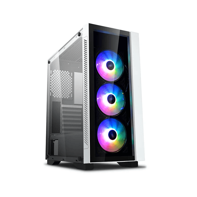DeepCool MATREXX 55 V3 ADD-RGB WH 3F Mid-tower ATX case, ABS+SPCC+Tempered Glass, 6x Drive Bays, 7x Expansion Slots, Motherboards Supports Upto E-ATX, White | DP-ATX-MATREXX55V3-AR-WH-3F - thumbnail 4