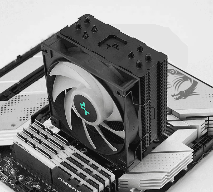 DEEPCOOL DeepCool AG400 BK ARGB Single Tower 120mm CPU Cooler, 2000 RPM Fan Speed, 75.89 CFM Airflow, ARGB LED, 3.36W Power, ???31.6 dB(A) Fan Noise, LGA1700/1200/AM5/AM4 Black |  R-AG400-BKANMC-G-2 - thumbnail 7