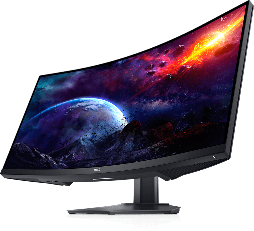 Dell Dell S3422DWG Curved LCD Monitor, 34" WQHD VA Display, 144Hz Refresh Rate, 1800R Curved Screen, AMD FreeSync Premium Pro, 1ms MPRT Response Time, Black | S3422DWG - thumbnail 6