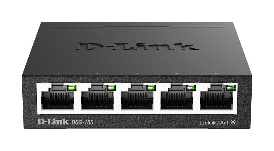 D-link Dlink 5-Port Gigabit Unmanaged Desktop Switch DGS-105 - thumbnail 1